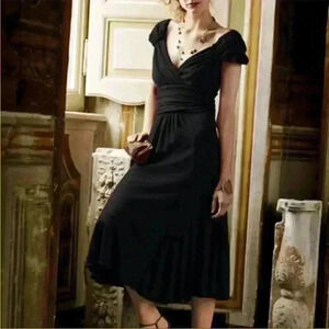 Peruvian Connection Women’s Black Fonteyn Dress Sz Small